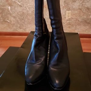 White House Black Market Bordeaux Black Boots